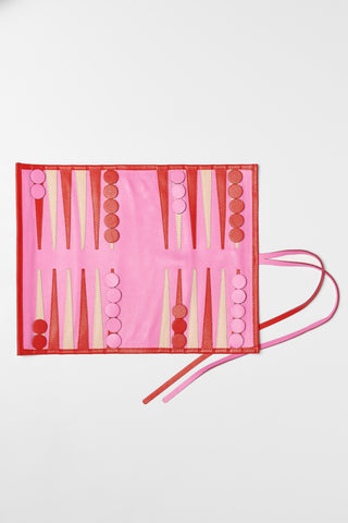 Leather Backgammon (Pink)