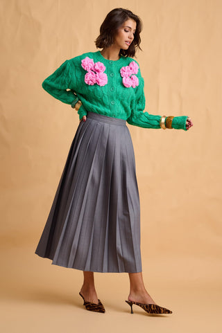 karavan clothing fashion fall winter 25 homecoming collection helena skirt grey