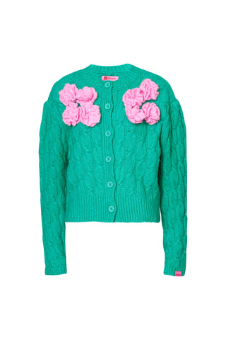 karavan clothing fashion fall winter 25 homecoming collection leslie cardigan green