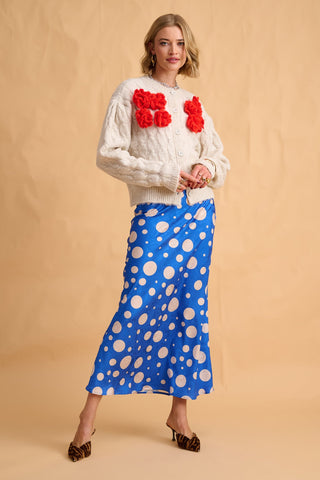 karavan clothing fashion fall winter 25 homecoming collection eloise skirt polka blue