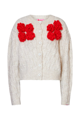 karavan clothing fashion fall winter 25 homecoming collection leslie cardigan ivory