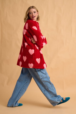 karavan clothing fashion fall winter 25 homecoming collection noah coat red pink hearts