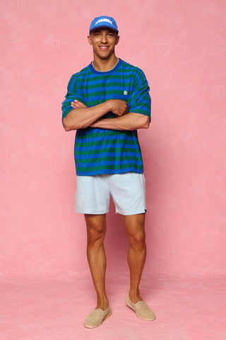 karavan clothing fashion spring summer 26 men nai collection mason tee green blue lines