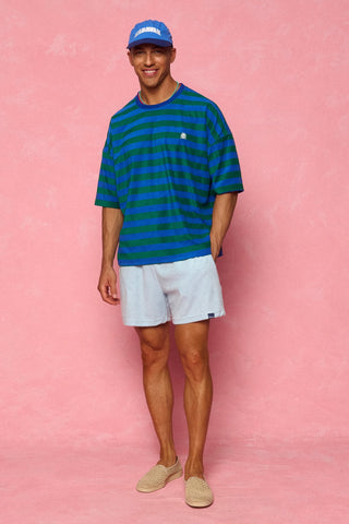 karavan clothing fashion spring summer 26 men nai collection mason tee green blue lines