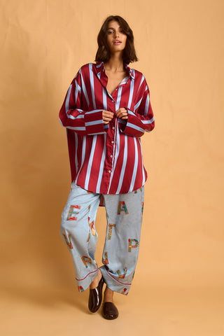 karavan clothing fashion fall winter 25 homecoming homeware collection light blue letters pants