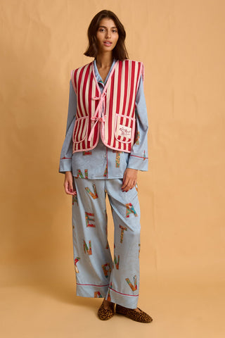 karavan clothing fashion fall winter 25 homecoming homeware collection vest padded pink double face