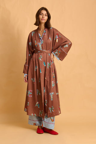 karavan clothing fashion fall winter 25 homecoming homeware collection letters robe brown