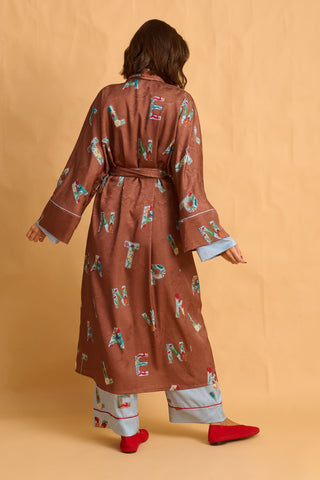 karavan clothing fashion fall winter 25 homecoming homeware collection letters robe brown