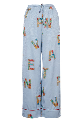 karavan clothing fashion fall winter 25 homecoming homeware collection light blue letters pants