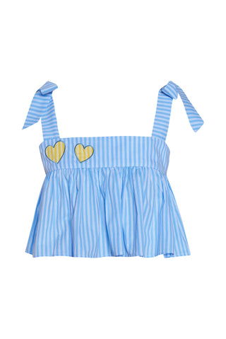 karavan clothing fashion planet homeware spring summer 26 nai collection crop top light blue stripes