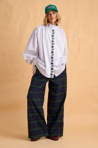 karavan clothing fashion fall winter 25 homecoming collection lilian shirt white floral embroidery