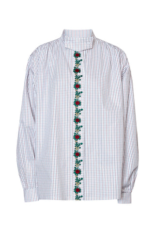 karavan clothing fashion fall winter 25 homecoming collection lilian shirt white floral embroidery