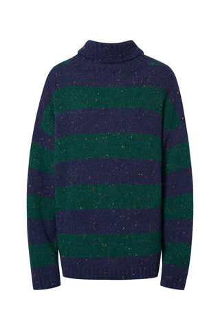 karavan clothing fashion fall winter 25 homecoming krvn collection lilith pullover blue green stripes