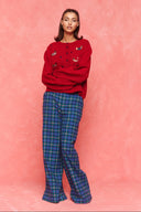 karavan fall winter 26' collection zazil knitted cardigan red