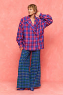 karavan fall winter 26' collection despina blazer checked magenta