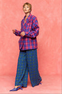 karavan fall winter 26' collection despina blazer checked magenta