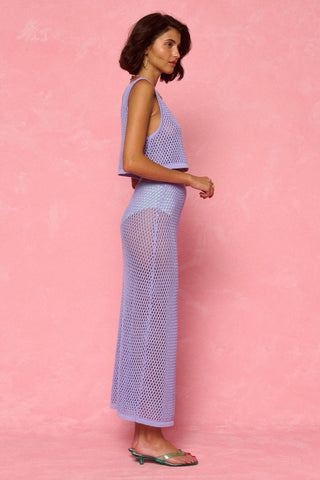 karavan clothing fashion spring summer 26 nai weekendwear collection lilly knitted skirt lilac