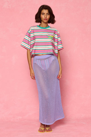 karavan clothing fashion spring summer 26 nai weekendwear collection yohanna crop tee mint pink white lines