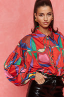 karavan fall winter 26' collection angela shirt red