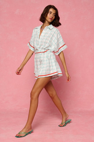 karavan clothing fashion spring summer 26 nai weekendwear collection lisette romper mint white