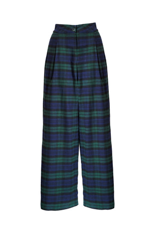 karavan clothing fashion fall winter 25 homecoming collection livia trousers checked blue