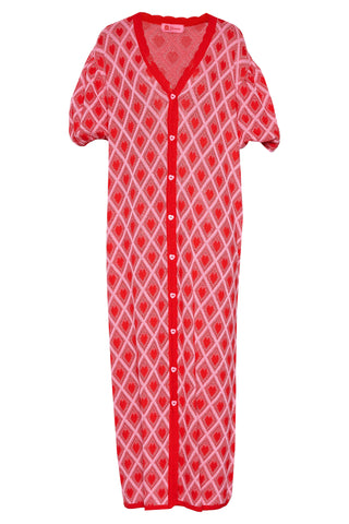 karavan clothing fashion spring summer 26 nai collection loreley knitted dress pink red