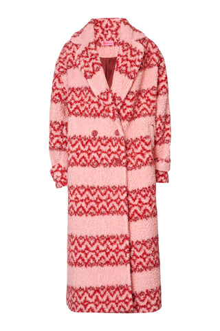 karavan clothing fashion fall winter 25 homecoming collection loris coat pink red