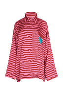 karavan fall winter 26' collection lovita shirt pink red lines