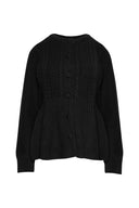 karavan fall winter 26' collection lucita knitted cardigan black