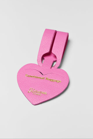 karavan clothing fashion spring summer 26 nai collection luggage tag heart pink leather