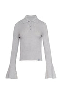 karavan fall winter 26' collection luna knitted top grey