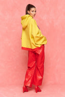 karavan fall winter 26' collection eilish crop hoodie yellow