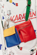 karavan fall winter 26' collection trivia waist bag yellow red blue leather