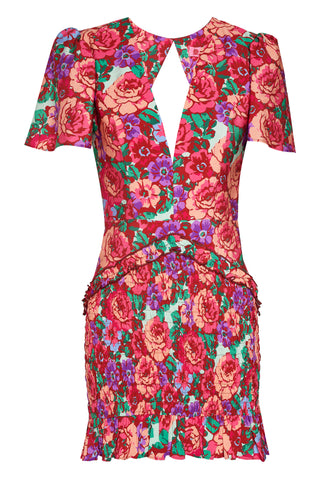 karavan clothing fashion spring summer 26 nai collection maeve mini dress purple aqua floral