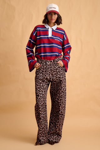 karavan clothing fashion fall winter 25 homecoming collection maji longsleeve blue bordeaux ivory stripes