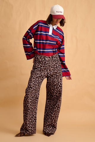 karavan clothing fashion fall winter 25 homecoming collection maji longsleeve blue bordeaux ivory stripes