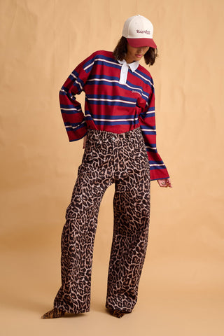 karavan clothing fashion fall winter 25 homecoming collection imani trousers leopard