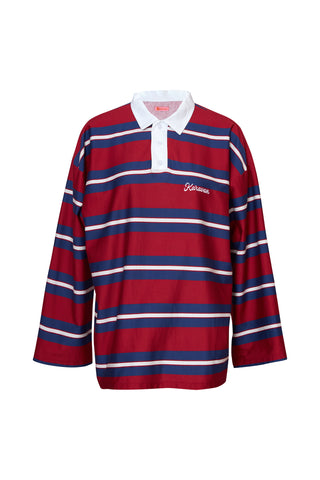 karavan clothing fashion fall winter 25 homecoming collection maji longsleeve blue bordeaux ivory stripes