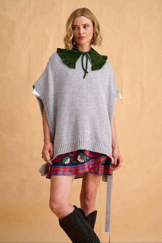 karavan clothing fashion fall winter 25 homecoming collection maxime knitted vest grey