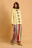 karavan clothing fashion fall winter 25 homecoming homeware collection multicolor stripes pants
