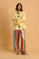 karavan clothing fashion fall winter 25 homecoming homeware collection mandarin shirt yellow
