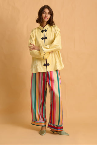 karavan clothing fashion fall winter 25 homecoming homeware collection multicolor stripes pants