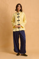 karavan clothing fashion fall winter 25 homecoming homeware collection mandarin shirt yellow