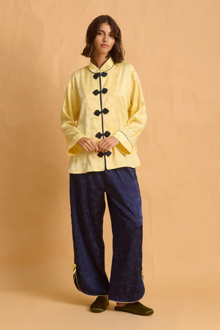 karavan clothing fashion fall winter 25 homecoming homeware collection mandarin pants dark blue