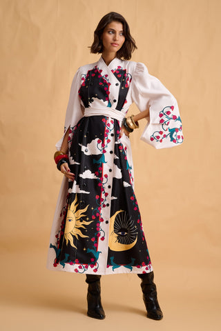 karavan clothing fashion fall winter 25 homecoming krvn collection mania dress black white sky