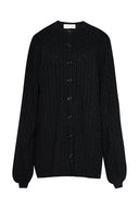 karavan fall winter 26' collection manuela knitted cardigan black