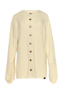 karavan fall winter 26' collection manuela knitted cardigan ivory
