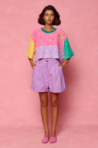 karavan clothing fashion spring summer 26 nai weekendwear collection jessica crop top pink lilac yellow