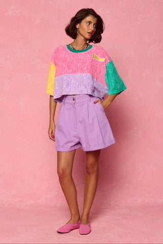 karavan clothing fashion spring summer 26 nai weekendwear collection jessica crop top pink lilac yellow