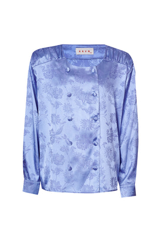 karavan clothing fashion fall winter 25 homecoming krvn collection marcelle shirt light blue